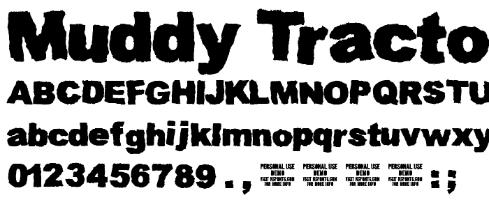 Muddy Tractor font